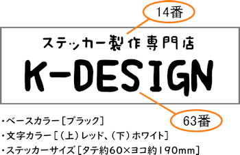 フルカラーステッカー（手書き原稿）