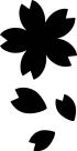 桜吹雪シルエット（オプションロゴ015）